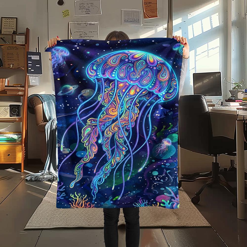 Colorful Line Animals Print Flannel Blanket,High quality Comfortable for All Seasons,Home Decor,Warmth and Comfort,Perfect for Christmas Gifts