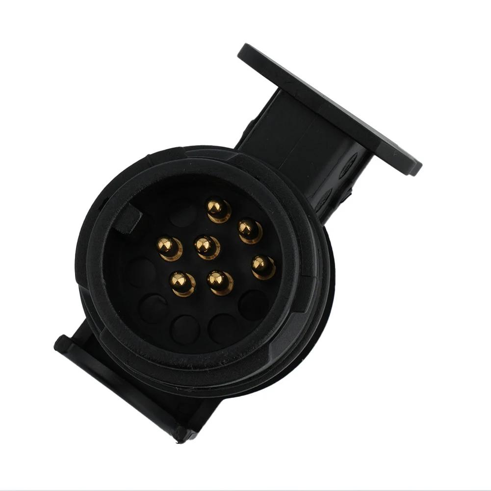 13 To 7 Pin Adapter Trailer Connector 12V Towbar Towing Waterproof Plugs Socket Converter Adapter Replacement