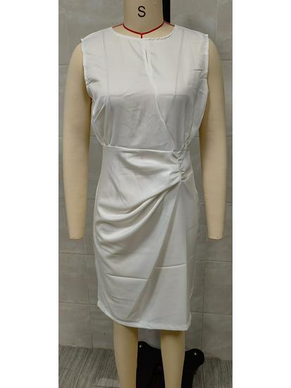 Europäisches & Amerikanisches Retro-Kleid mit Kreuzknoten und Aussparungen für Damen, Kollektion 2025