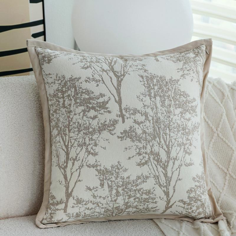 Braunes Kissen, Antiker Stil, Kissenbezug im Retro-Französischen Stil, Wohnzimmer, Schlafsofa, Kissen, Kissen für Erkerfenster, Lendenkissen