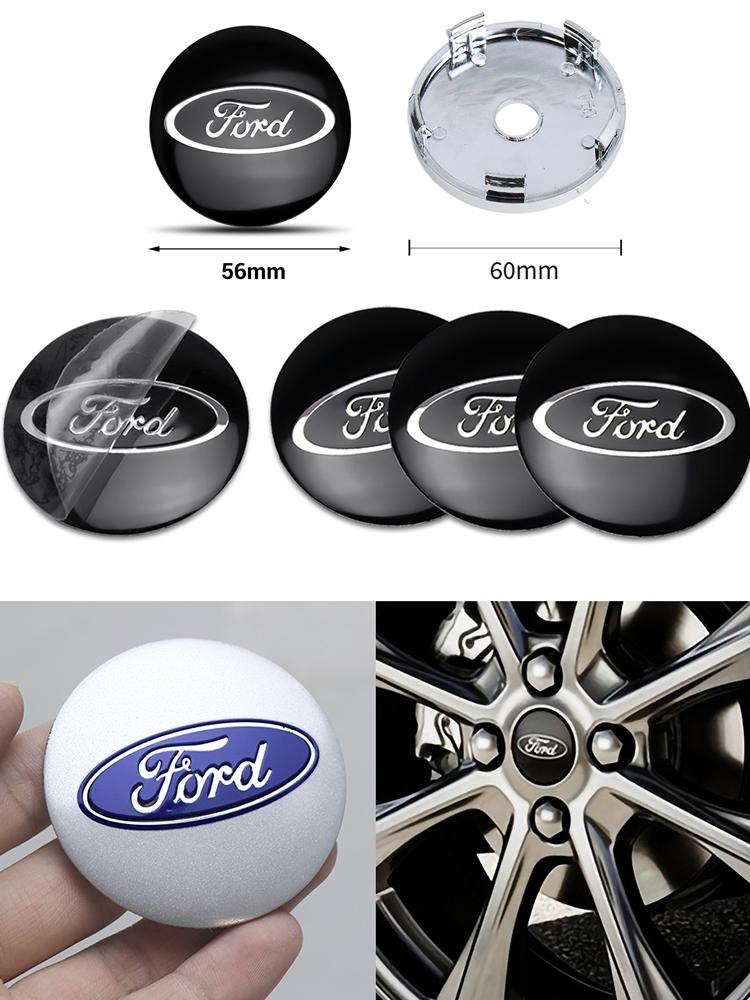 4 ks Pro Ford Focus MK4 Explorer Mustang Fiesta MK7 Ranger Krytka Středového Krytu Kola Pneumatiky Nálepka Odznak Kryt Autopříslušenství