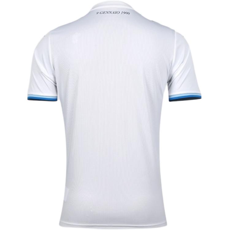 Mizuno Lazio 125th Anniversary Commemorative Series Comfortable Versatile Short Sleeve Football Shirt Men Tops White P2GABX7501