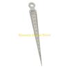F26C Compact Taper Gage 0-15mm Stainless Steel Taper Welding Gauge Inch & Metric Feeler for Gap Hole Measure Tool La Ser Scal