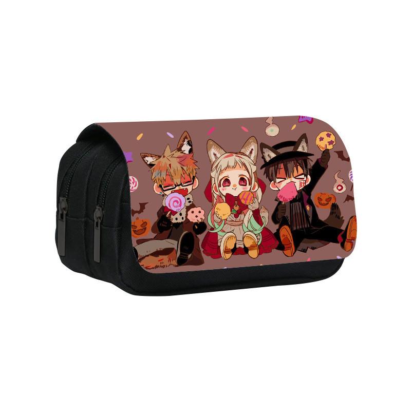 Toilet Bound Hanako Kun Pattern Double Layer Stationery Storage Bag For Students And Professionals