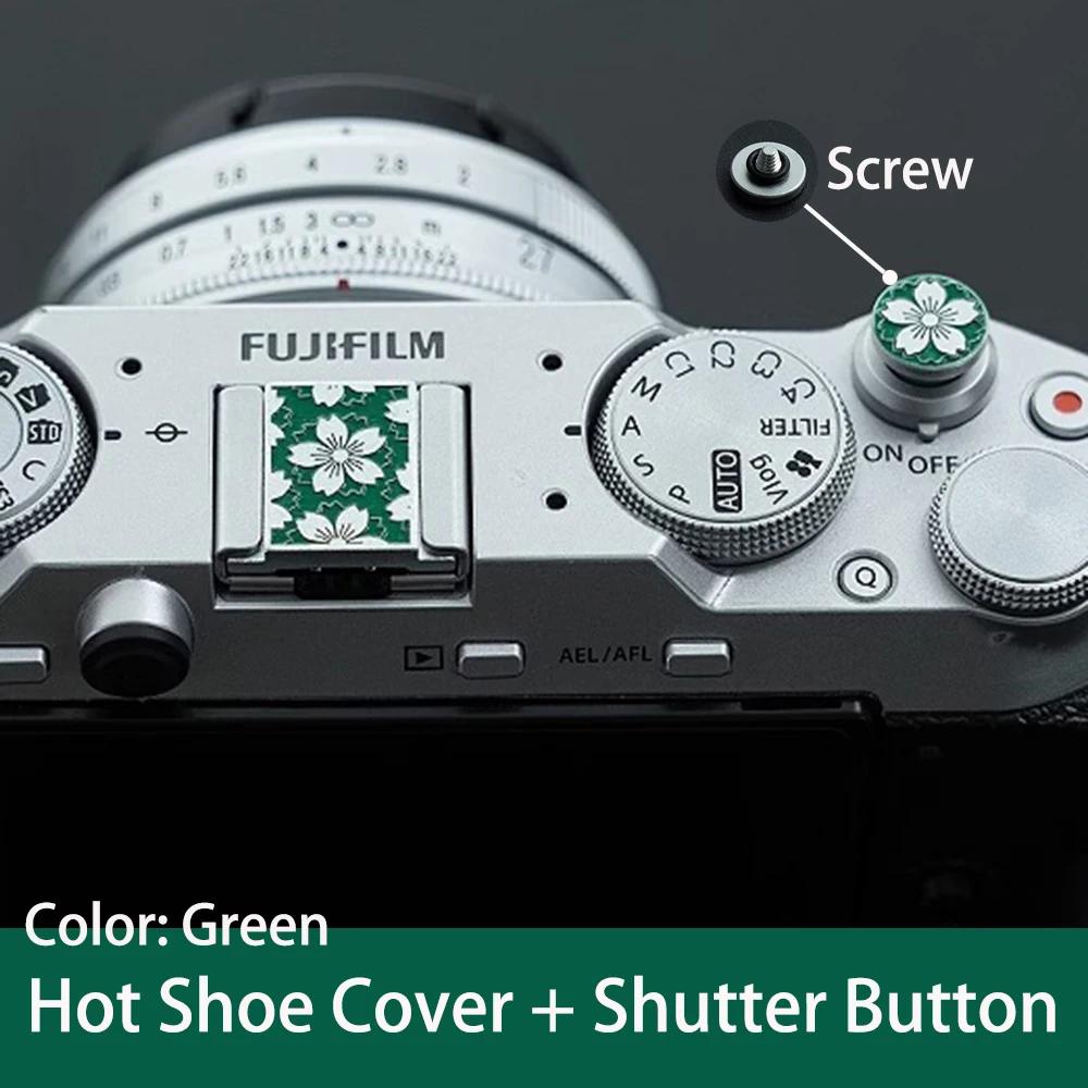 Metal Sakura Hot Shoe Cover Shutter Release Button Protective Cap for Canon Nikon Sony Leica Pentax Panasonic Camera Accessories