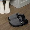 Thick-soled Retro Women Wear New Bag Head Half Slippers, One Pedal Lazy Big Head Ugly Cute Shoes