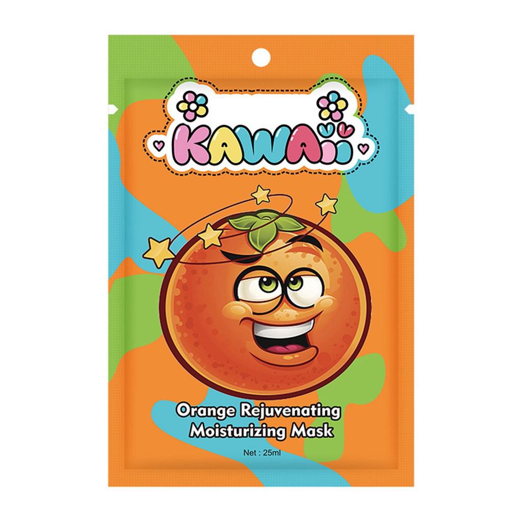 Maschera Viso Cartone Animato Frutta Carina Maschera Bellezza Cosmetici Coreani Maschera Cura della Pelle Maschera Mascara Frutta Biologica 25ML