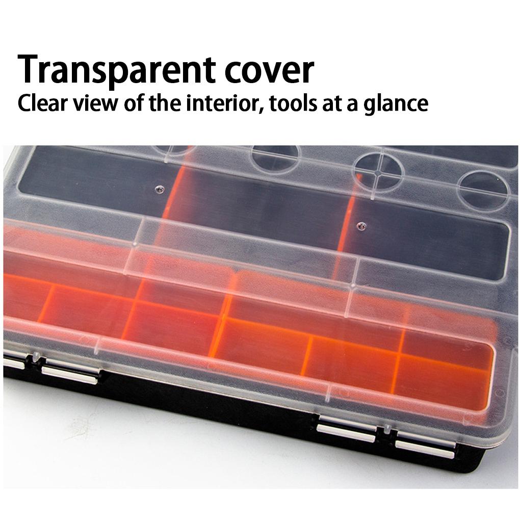 Portable Screw Box Organiser With Adjustable Dividers For Tools Screw Organiser Storage Box Nails