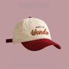 Embroidery Colorblock Baseball Cap Inspirational Quote Dad Hat Hippie Style Cotton Unisex Adjustable Snapback Casual Fashion Cap