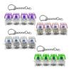 LED Light-up Keyboard Fidget Toy 4-in-1 Keyboard Decompression Button Finger Clicker Toy 4-Keys Fidget Keychain Stress Relief Desk Toy
