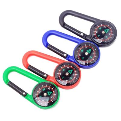 Plastic Quick-Hook Buckle Compass North Needle Hiking Compass Compass Mini Compass Camping Compass
