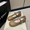 Fashion Women's Fashion Single Shoes Spring New Round Head Mid-mouth Soft Sole Anti-slip Wear-resistant Low-top Shoes