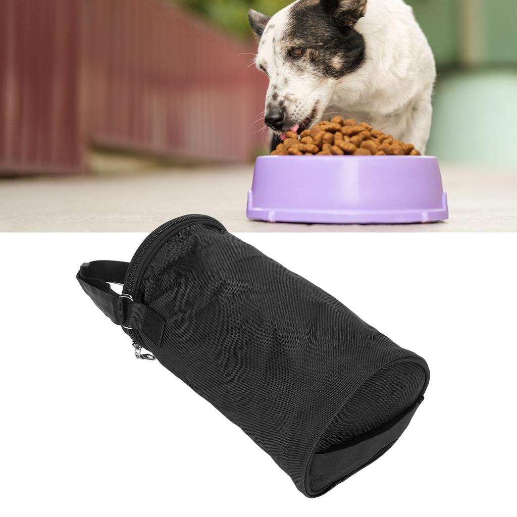 Dog Treat Bag Portable Dog Treat Training Pouch Large Capacity Oxford Fabric Pet Food Storage Bag Foldable Cat Food Travel Bag