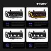 LED Headlight Assembly with Flowing Turn Signals for 90-02 Toyota Land Cruiser LC80