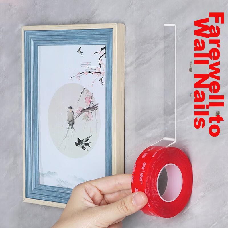 3M Double-Sided Tape VHB™ Strong Adhesive, Traceless, Heat-Resistant, for ETC Use, 4910 Transparent Model, Length 54mm * Width 4, 3M M 8 Pieces