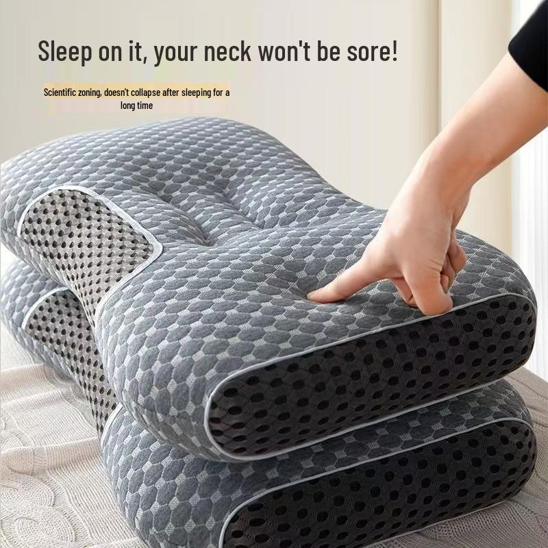 Thickened Washable Massage Neck Support Pillow for Adults - Hotel Quality Sleep Aid