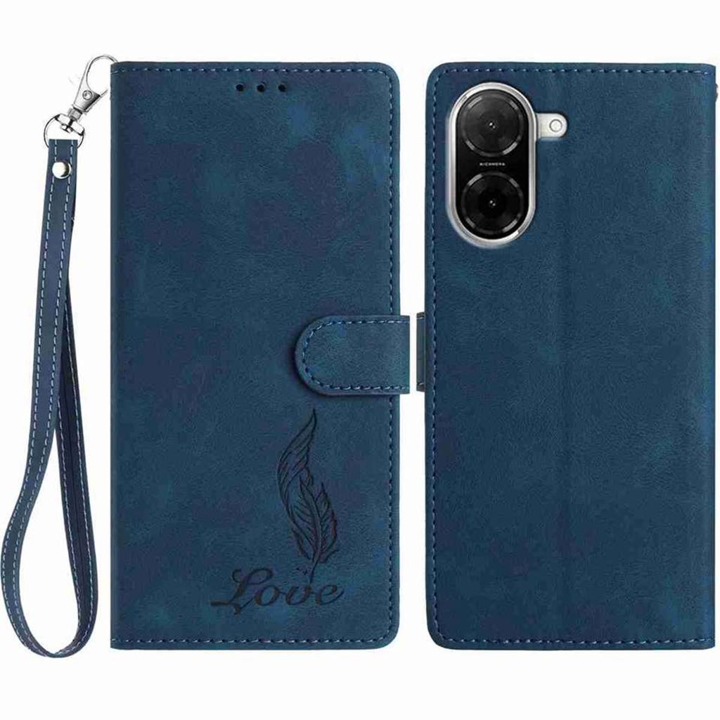 Quill Pen Embossed Pattern Flip Card Design Wallet Case for Nokia C12 C2 C210 C22 C310 C32 G310 XR21...(8-Color)