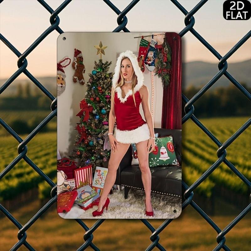 Pin-Up Girl Blechschilder, Garage Werkstatt Metalldekor 20x30cm