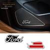 4pcs 3D Aluminum Speaker Stereo Speaker Badge Emblem Sticker for Ford Fiesta EcoSport ESCORT Focus 1 Focus 3 Focus 2 Accessories Yh50