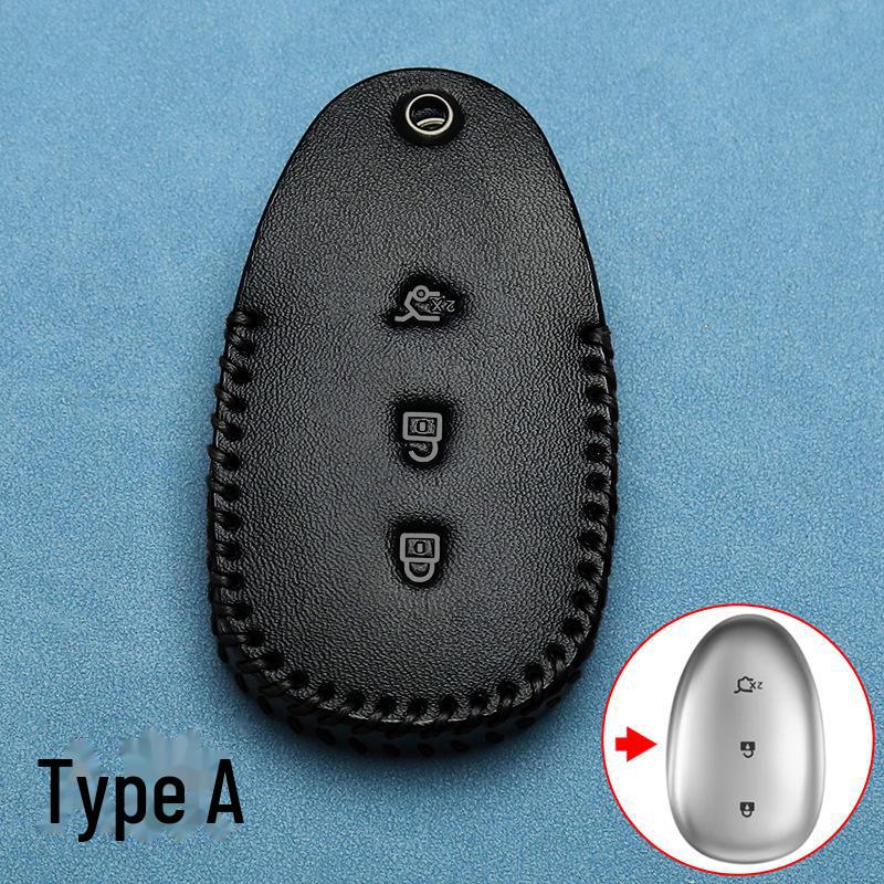 Changan Qiyuan Leather Key Cover for A05/A06/A07 - Fragrance Edition with Special Buckle