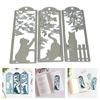 Window Kitten Cutting Dies Scrapbooking Stencils Carbon Steel Dies Cut Stencils for Card Making Photo Album Decoration