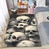 Gothic Skull Pile Area Rug Dark Gothic Home Decor Carpet Soft Non-slip Floor Mat for Bedroom Living Room Hallway
