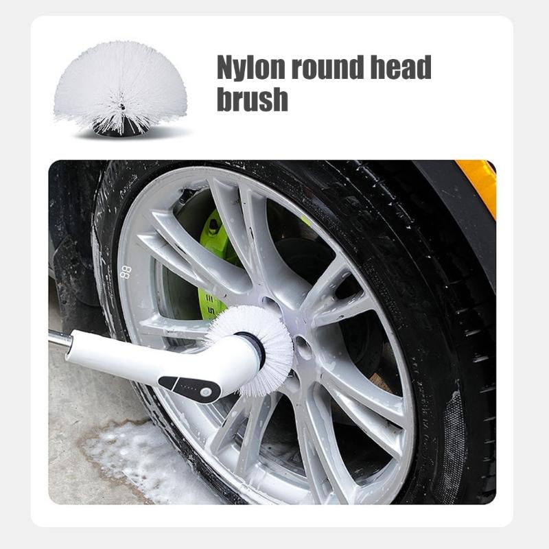 5Speed Wireless Cleaning Brush 8Accessories 90min Runtimes For Glass Furniture Hard Surfaces Scrubber Cleaner Tool