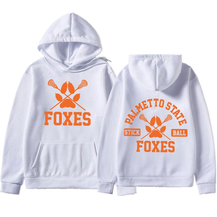 FOXES PALMETTO STATE Print Hoodie Herren Damen Modischer Streetwear Freizeit Trainingsanzug Übergroß Trend Design Lockerer Hoodie