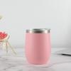 Tazza termica in acciaio inossidabile 304, Bicchiere da vino a doppia parete a forma di uovo da 12 oz, Mantiene le bevande calde o fredde.
