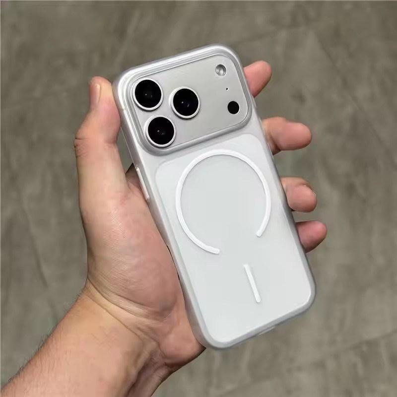 

Надтонкий Матовий Напівпрозорий Чохол з Підтримкою Magsafe Бездротової Зарядки для iPhone 17 Air 16 15 14 13 12 11 Pro Max Plus Жорстка PC Магнітна Кришка iPhone 11 білий