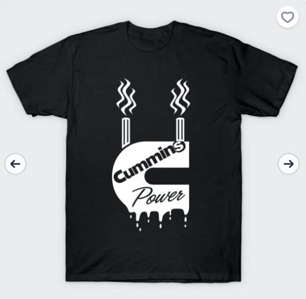 Cummins Power Stack Logo T-shirt or Cummins Power Hot Rod XS