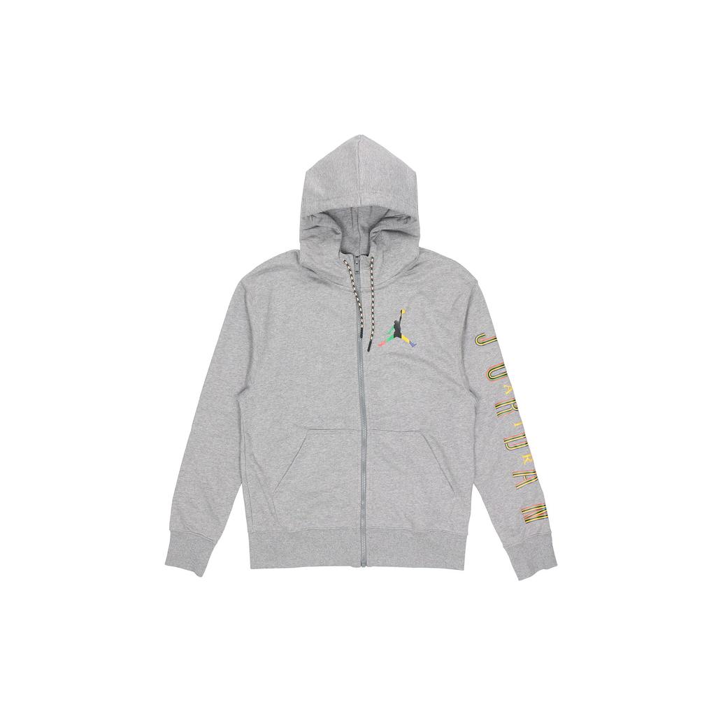 Jordan Autumn Zip-Up Hooded Jacket Men Jackets Grey CZ5429-091