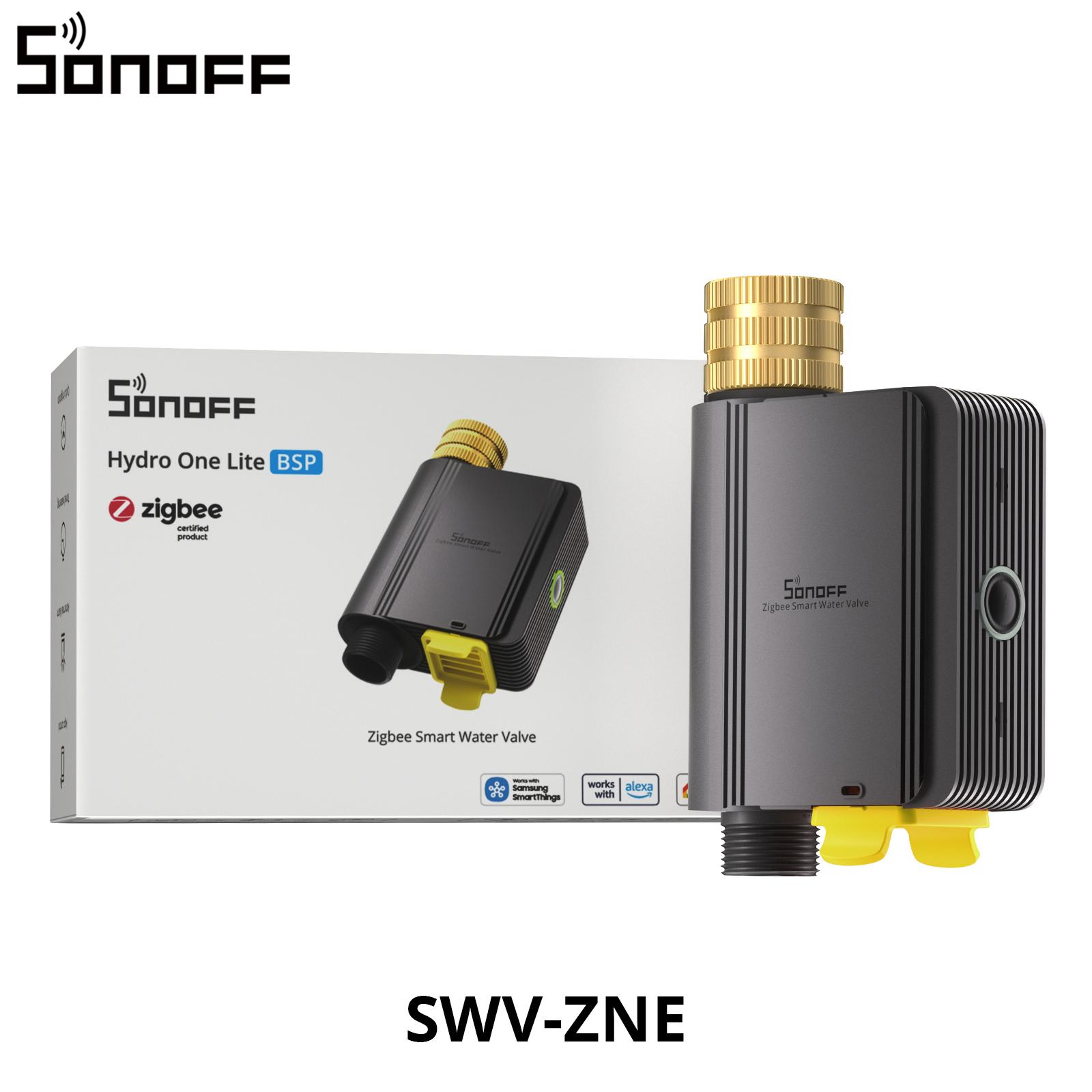 SONOFF SWV-ZNE Hydro Series Hydro ONE Lite Zigbee Smart Water Valve Without Flow Meter Brass Water Inlet Works with Apple Home SWV-ZNE