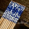 Yicang Blue & White Porcelain Disposable Bamboo Chopsticks