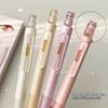 4pcs Creative Cat Style Gel Pen 0.5mm Quick Dry Writing Pen Press Pen Clip Gel Pen Office Supplies Black Gel Pen