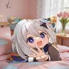 Paimon Cute Genshin Impact Cushion Cover Square Short Plush Pillow Case Living Room Sofa Home Decor Funda X
