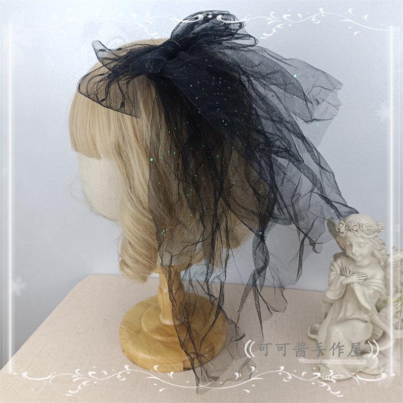 Halloween Funny Witch Hat Decoration Original Lolita Witch Pumpkin Top Hat Dark Hair Yarn Hair Clip