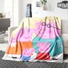 Peppa Pig Theme Printed Blanket - Perfect for Couch, Bed, Travel & Outdoor Use | Machine Washable, Cozy & Durable.