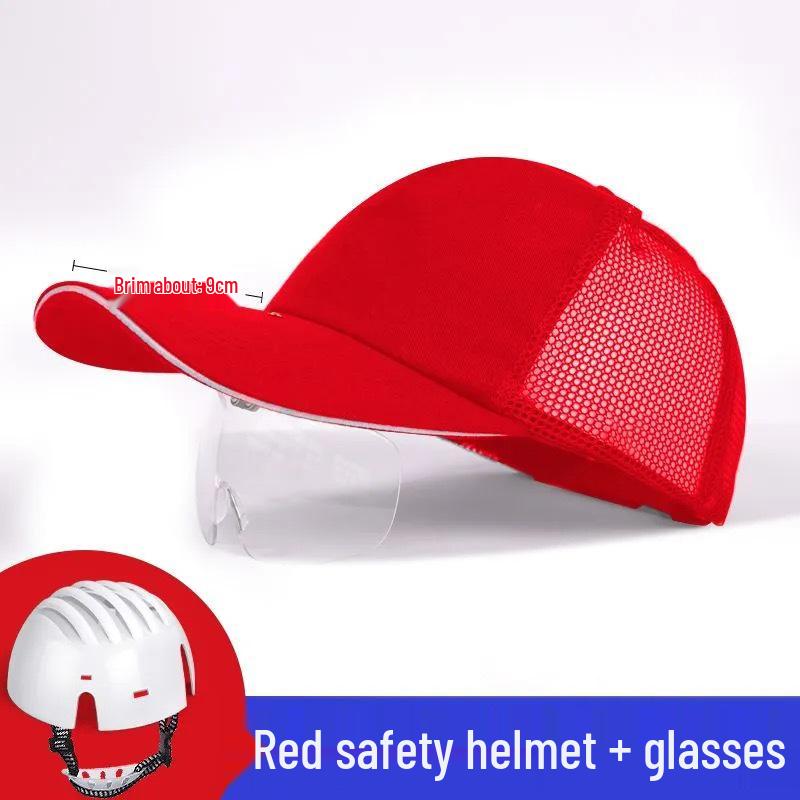 Lightweight Anti-Collision Breathable Duckbill Safety Helmet for Workshop and Worksite, Baseball Cap Style with Logo.