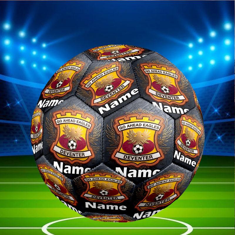 Custom Name Personalized Go Ahead Eagles Print Size 5 Soccer Ball Training & Match Football, for Team, Kicking, Gift for Football Enthusiasts
