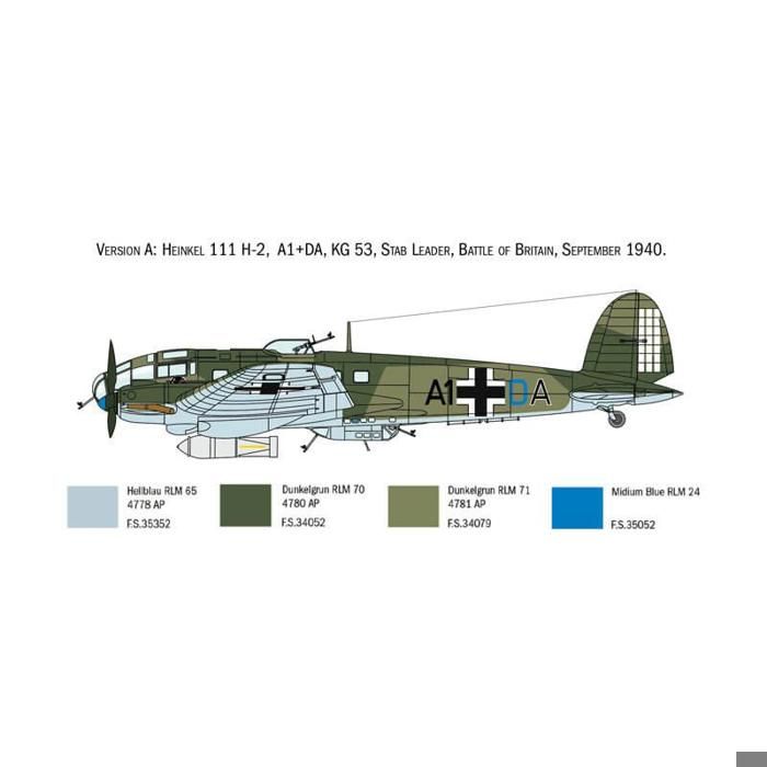Maquette avion : Heinkel He111H Bataille d'Angleterre