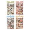 1pack/4pcs Vintage Daily Item Label Stickers, Elegant Decals for Journal Embellishments, Scrapbook Gift Tag