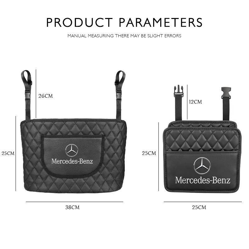 GLC GLB Organizér na zadní stranu autosedačky z kůže Multifunkční úložná taška Pro Mercedes Benz AMG W203 W206 W220 W205 W211 W212 W201