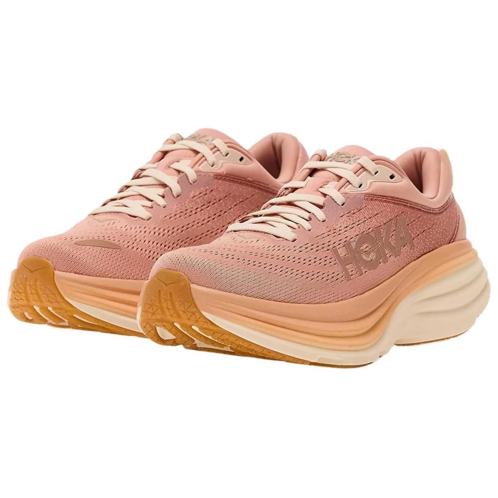 HOKA Bondi 8 Sandstone Cream Dámské Tenisky Tmavě béžová 1127952-SNC