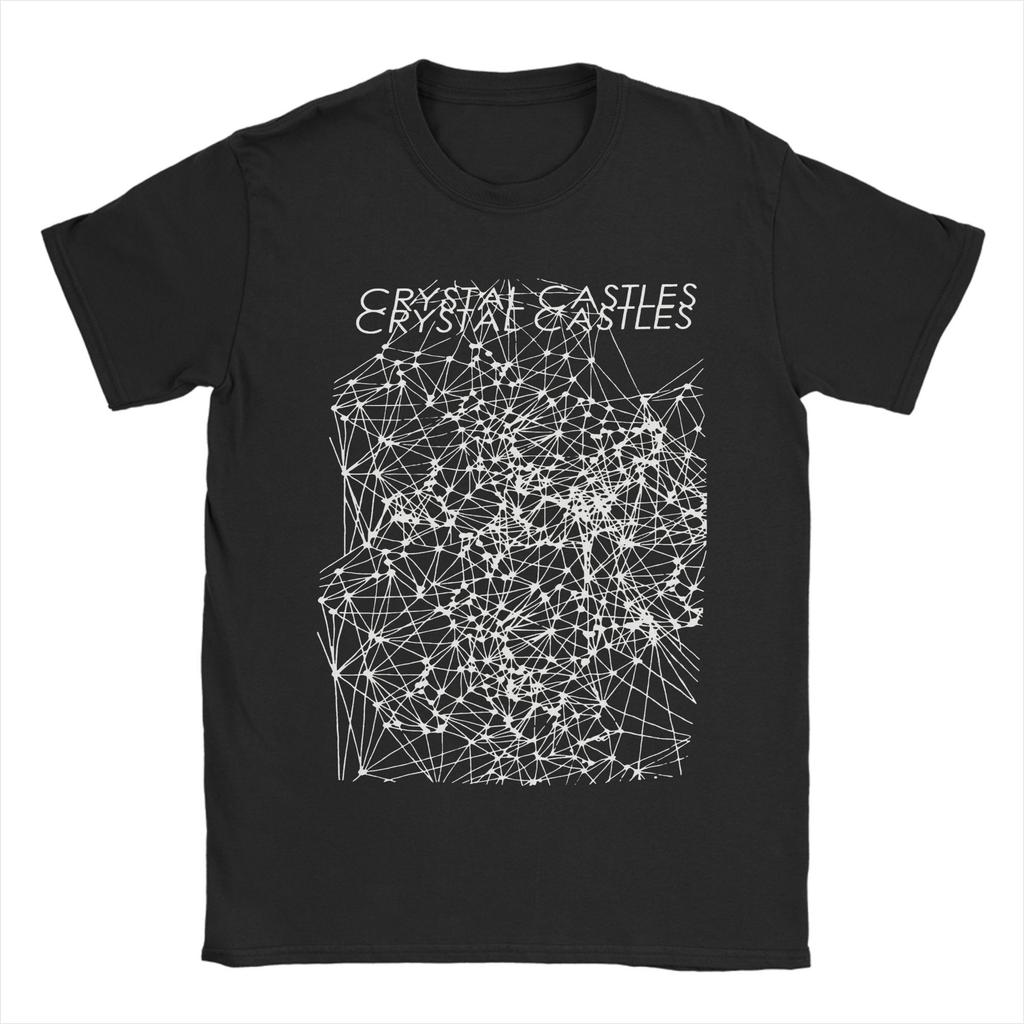 Camisetas Gráficas Unisex Crystal Castles Ropa de Música Electrónica Celestica Estilo Minimalista Camisetas de Manga Corta con Cuello Redondo Camiseta