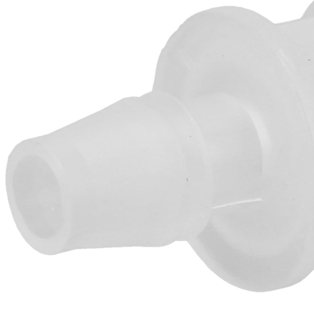Aquarium   Valve Connector   Diameter Straight Clear White Plastic  Line Tubing for Aquariums Water Pumps