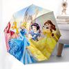 Disney Princesses,Castle,Fantasy Manual Opening and Closing Umbrella, 8-Rib Reinforced Folding Design, Lightweight