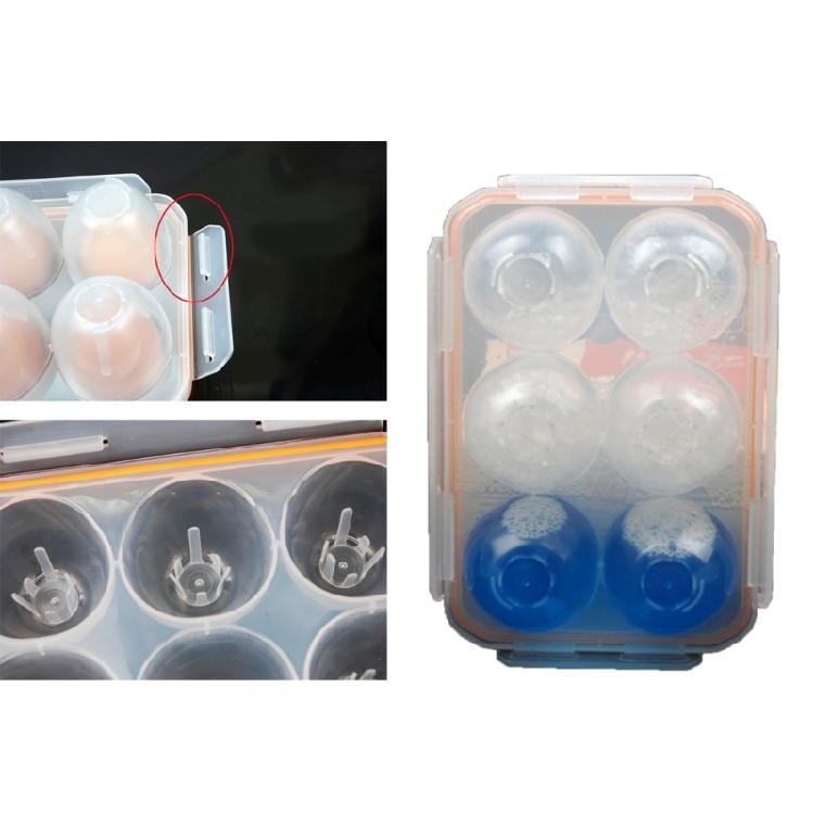 Six Eggs Capacity Travel Friendly 6 Eggs Box For Camping Enthusiasts Ensures Freshness With Airtight Closure System