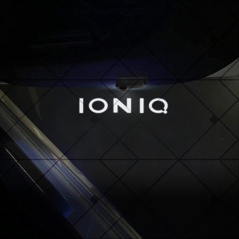 1/2 Stück Für Tucson Santa Fe Ioniq I10 I30 IX35 N Line Logo Auto HD Projektorlampe LED Auto Tür Willkommenslicht Zubehör