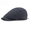 Unisex Water Repellent Flat Cap Spring Summer Waffle Texture Breathable Ivy Cap Retro British Beret Cabbie Hat